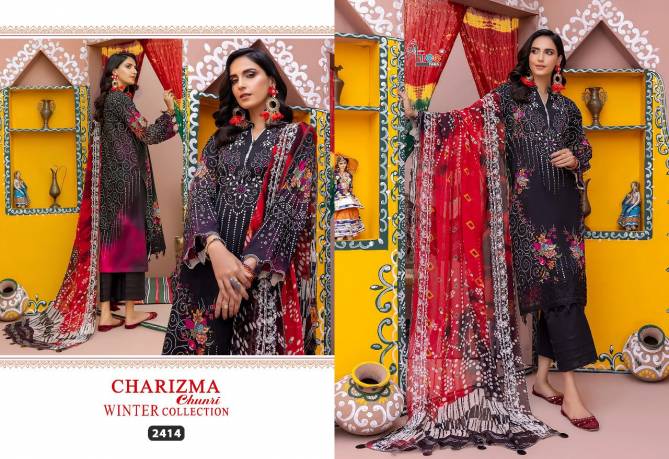 Shree Charizma Chunri Fancy Festive Wear Winter Pakistani Salwar Kameez Collection 